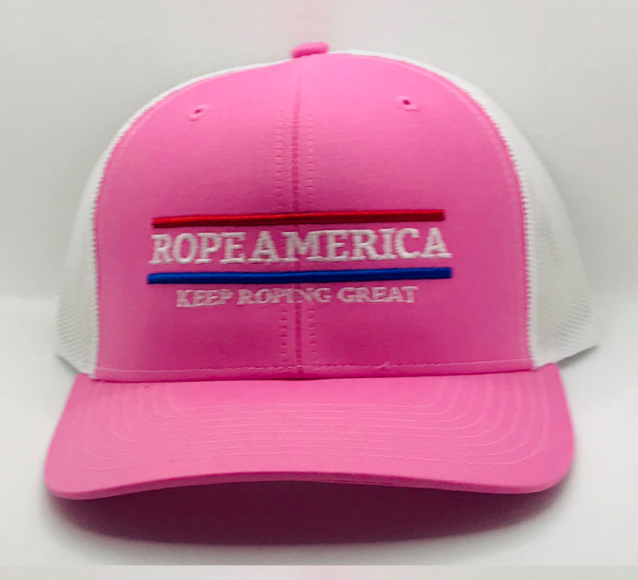 ROPEAMERICA Cap - Pink/White